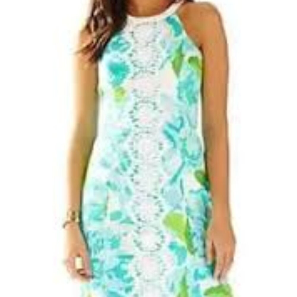 Lily Pulitzer Poolside Blue First Impression Dress Size 2